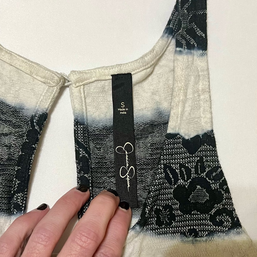 NWT - Jessica Simpson Floral Sundress - Black and Cream - Size Small - Picture 7 of 13